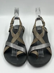 Olukai Upena hellbraune bequeme Damen-Ledersandalen mit Riemchen Größe 6 M/36 gebraucht, in einwandfreiem Zustand - Bild 1 von 14