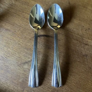 Elana by Hampton Silversmiths 18/10 Stainless 2 Teaspoons Set Lot - Picture 1 of 2