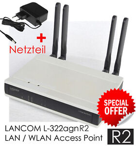 LANCOM L-322agn R2 Dual Wifi Highspeed Access Point Gigabit Ethernet 61533 V307