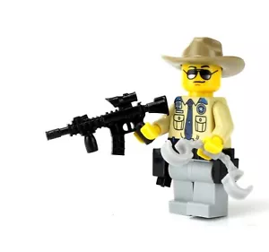 Battle Brick Texas Highway Patrol Police Officer made with real LEGO® minifg - Picture 1 of 5