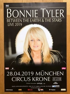 Bonnie Tyler Original Concert Poster Tour Poster Munich Circus Krone 28.4.2019 - Picture 1 of 1