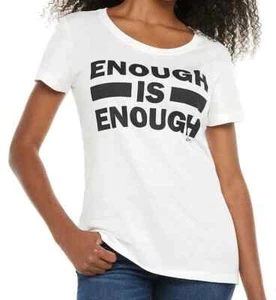 ENOUGH IS ENOUGH  Women's T-shirt Cream City Print Lounge Size XS ~ Justice ~ - Picture 1 of 2