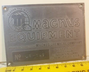 Old MAGNUS EQUIPMENT  Badge - Picture 1 of 1