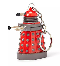 Doctor Who Red Dalek Keychain Flashlight
