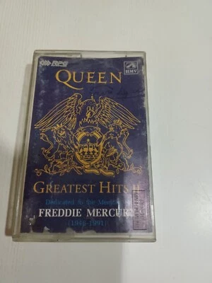 Queen Greatest Hits II Freddie Mercury RARE orig Cassette tape INDIA 1991 - Image 1 of 4