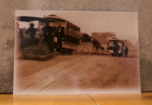 SAN FRANCISCO COOL POSTCARD LIMITED EDITION RETRO SEPIA TONED THE CABLE CARS - Picture 1 of 3
