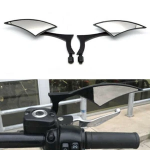 For Harley for Sportster XL1200 883 XL883 Black Motorcycle Rearview Mirrors CT - Picture 1 of 11