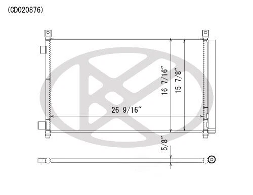 A/C Condenser Koyo CD020876 - Image 1 of 1