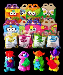 McDonalds Jim Hensons Muppets Workshop Complete Set 4 Toys and Happy Meal Boxes - Picture 1 of 12