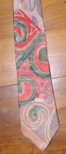 VINTAGE Manhattan 1970s-80s Original Stylish Hip Retro Sharp Dressed Man Tie - Picture 1 of 3