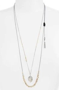 Nordstrom Treasure and Bond mehrstrangiger Halbedelstein Anhänger Halskette Neu mit Etikett  - Bild 1 von 8