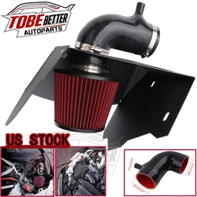 For Audi A4 A5 B9 B9.5 2.0T 2015+ Heat Shield Cold Air Intake Pipe + Red Filter Foto 1 de 4