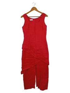 Blacky Dress Sommerkleid rot Gr. 40 M Leinen Asymmetrisch - Bild 1 von 3