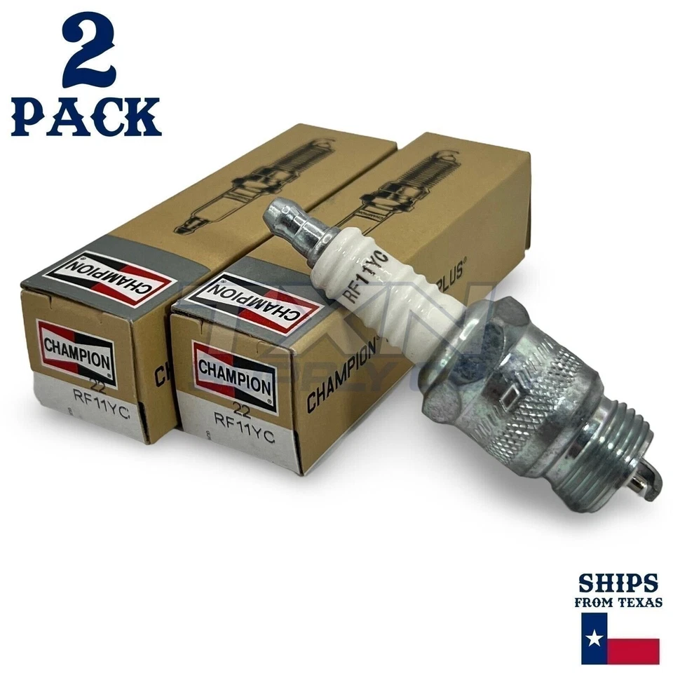 Champion 22 Copper Plus Spark Plugs RF11YC - 2 Pack - Image 1 of 2