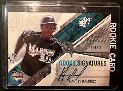 2006 UD SPx Hanley Ramirez RC Rookie Signatures Autograph /659 MLB AU Card - Image 1 of 2