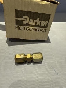 Lote De 21 Uniones De Tubo De Compresión Parker #6BU 3/8" Acero Inoxidable Nuevas - Imagen 1 de 3