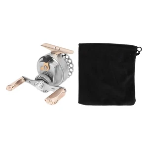 Left Handed ICE50 All Metal Ice Fishing Reel 9 Axis Stainless Steel Sealed - Picture 1 of 12