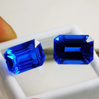 Exquisite 15.30 Ct Natural Cobalt Blue Spinel Pair Gemston | Perfect for Jewelry - Image 1 of 4