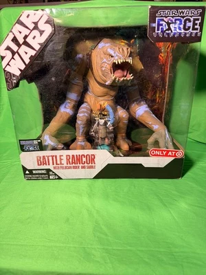 STAR WARS 30TH BATTLE RANCOR & FELUCIAN RIDER FORCE UNLEASHED TARGET EXCLUSIVO 2 Foto 1 de 2