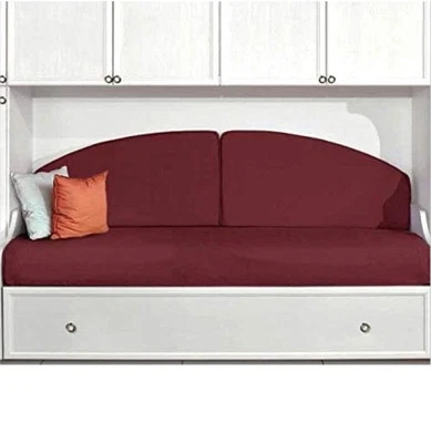 completo cuscini per letto a ponte Bordeaux  O Vari Colori - Immagine 1 di 4