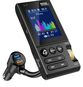 Reino Unido 1.8 Pulgadas Inalámbrico Coche Bluetooth Transmisor FM Auxiliar Soporta Carga QC3.0 - Imagen 1 de 7