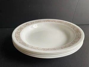 Corelle Corning Woodland Brown  Rimmed Soup Bowl Set of 4 Hard To Find - Bild 1 von 3