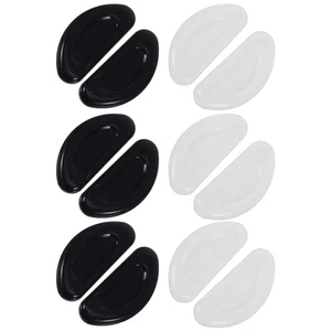 6 Pairs Non-Slip Nose Pads Glasses Silicone Replacement Accessories - Picture 1 of 12