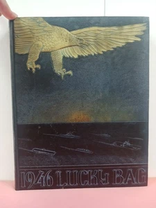 1946 Lucky Bag US Naval Academy Yearbook Jimmy Carter Class Hardcover - Picture 1 of 24