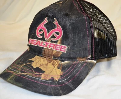 Realtree Camo Trucker Cap Strap Back Mesh Hook And Loop - Image 1 of 4