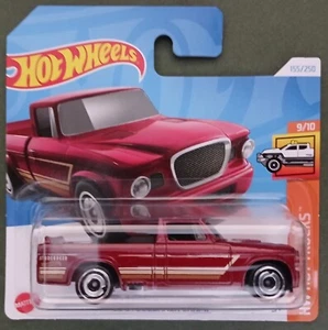 HOT WHEELS 2024 '63 STUDEBAKER CHAMP, RED, SHORT CARD. - Picture 1 of 1