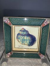 Jay Strongwater Green Enamel  3” Mini Square  Frame with Swarovski Crystals