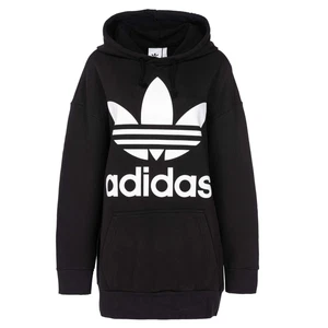Adidas Originals Talla Grande Sudadera con Capucha Gigante Trefoil Hombre Negro - Imagen 1 de 2