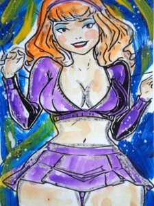 ACEO ATC  -  DAPHNE BLAKE  Abstract  Art - Picture 1 of 1