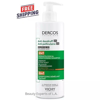 Vichy Dercos Anti Dandruff 2in1 Dermatological Conditioning Shampoo 390ml - Image 1 of 2
