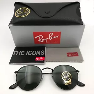 Ray-Ban RB3447 Round Metal Green G15 Sunglasses - Picture 1 of 7