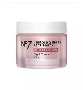 Crema de Noche MULTI ACCIÓN Rostro y Cuello Nº7 Restore & Renew 50 ml Fórmula Mejorada - Imagen 1 de 3