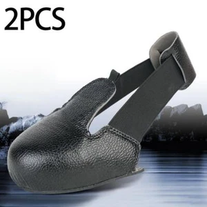 Leather Overshoes Cover Non Slip Toe Cap Safety Shoe Covers - Picture 1 of 7