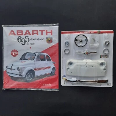ABARTH 695 FIAT 500 MACCHINA AUTO SCALA 1:7 HACHETTE DIE CAST PRIMA USCITA  - Immagine 1 di 4