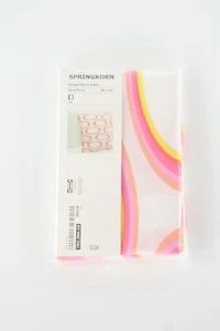 IKEA "SPRINGKORN" Kopfkissenbezug Kreismuster - 65x65 cm - weiß pink gelb orange - Bild 1 von 1