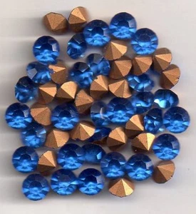 25 Strass Rond Ss 24 Saphir - Foto 1 di 1