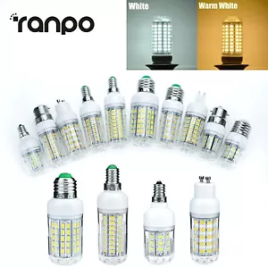110V 220V LED Corn Light Bulb Cool Warm White E26 E27 E12 E14 G9 GU10 Lamp 6-25W - Picture 1 of 20