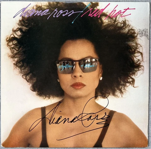 Diana Ross Signed In Person RED HOT Vinyl Record LP - Authentic Cover