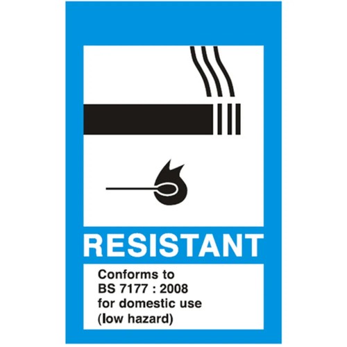 Fire Resistant Flame Retardant label Fire Safety Labels Low Hazard ...