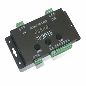 SP201E DMX512 To SPI Controller Decoder DC 5V-24V For WS2811 WS281B  LED strip