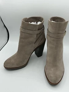 Kate Spade New York Boots Womens Size 8.5M Tan Suede Chunky Heeled Ankle Booties - Picture 1 of 11