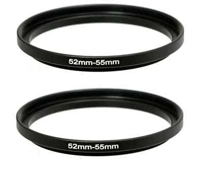 52mm to 55mm Step-up Step Up Camera Lens Filter Ring 52-55 mm 52mm 55mm - Image 1 of 2
