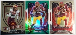 🔥2021 Prizm Draft Picks RASHOD BATEMAN ALL-AMERICANS GREEN PRIZM CRUSADE RC LOT - Imagen 1 de 2
