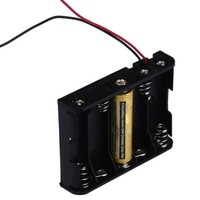 6 x AA Battery Case Storage Holder With DC2.1 Power Jack For Arduino 1163A