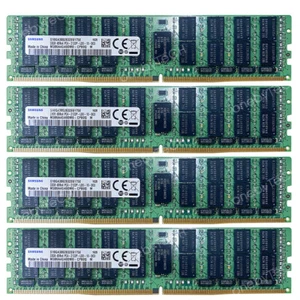 SAMSUNG 128GB 4x32GB 4DRX4 PC4-17000 DDR4 2133MHz 1.2V ECC REG Server LRDIMM RAM - Picture 1 of 4