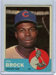 1963 Topps Lou Brock Chicago Cubs #472 🚀😳💥 GVG - Picture 1 of 2